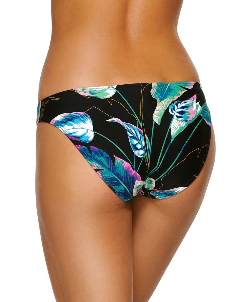 Hula Honey Women Twisted Palms Ring Detail Hipster Bikini Bottoms