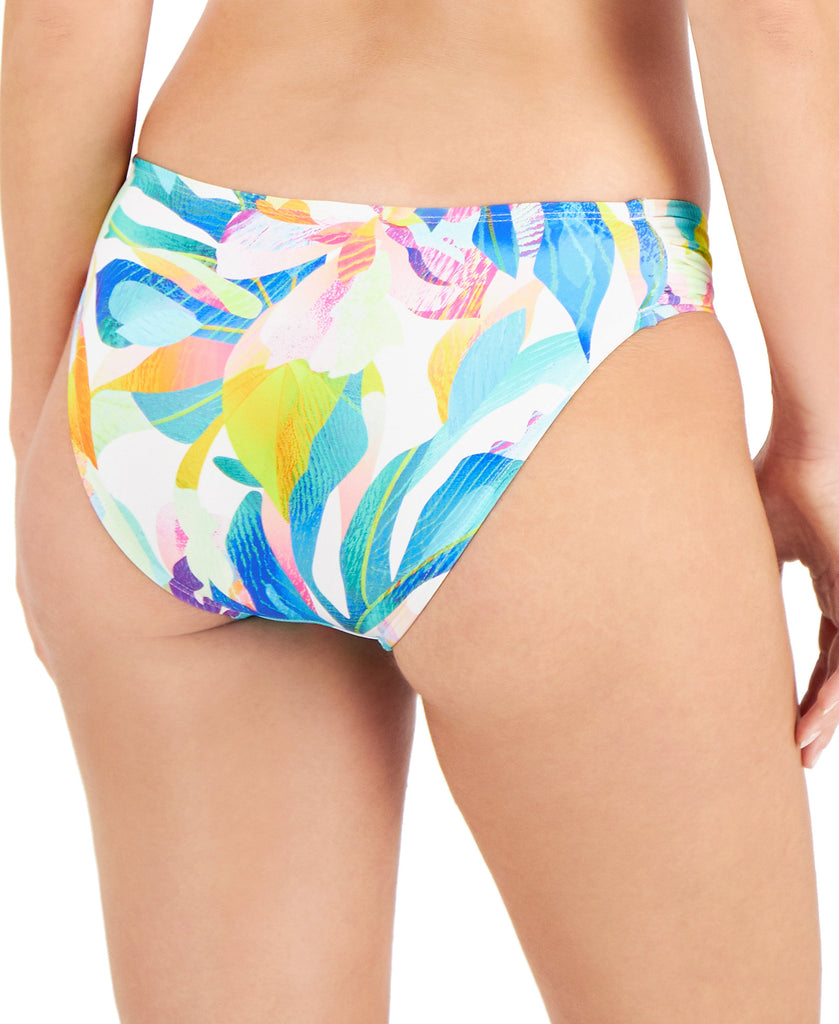 La Blanca Women Wild Tropic Printed Ruched Side Hipster Bikini Bottoms