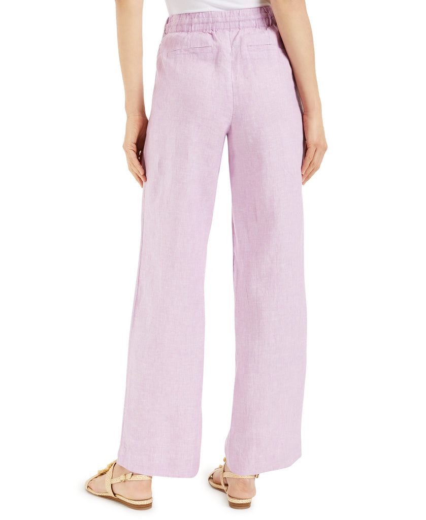 Charter Club Women Linen Drawstring Waist Pants