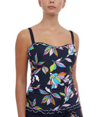 Profile by Gottex Women Monaco Printed D Cup Tankini Top Multi