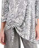 JM Collection Women Space Dyed Knit Top