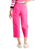 Charter Club Women Cropped Wide Leg Twill Pant