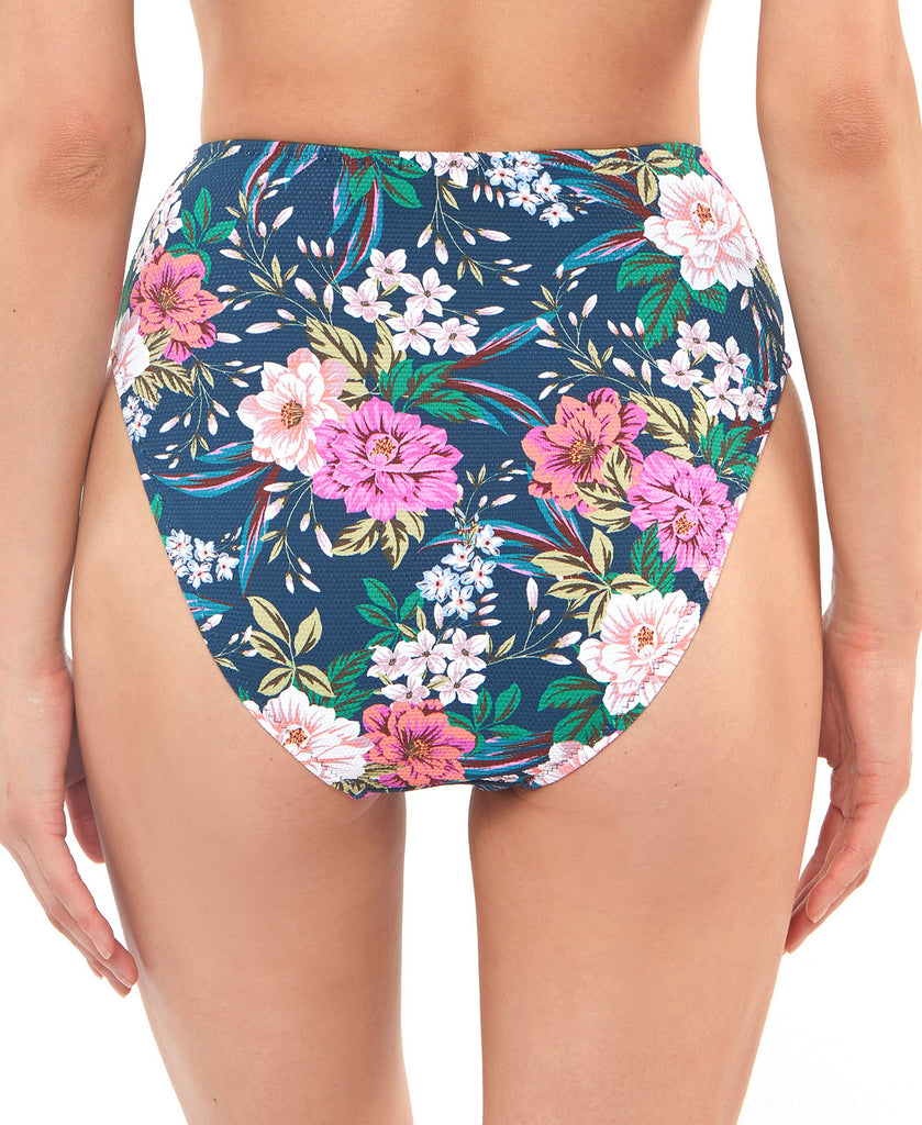 Jessica Simpson Women Floral Print High Waist Bikini Bottoms