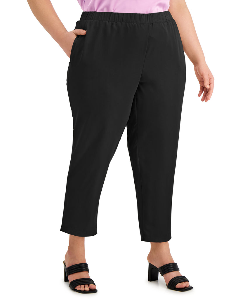 Alfani Women Plus Skinny Pants Deep Black