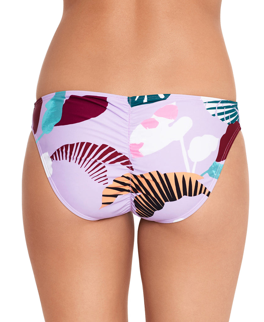 Salt + Cove Women Just Fronds Cinched Back Hipster Bikini Bottoms