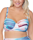 Raisins Curve Women Plus Trendy Lush In The Shallows Bra Bikini Top Slat