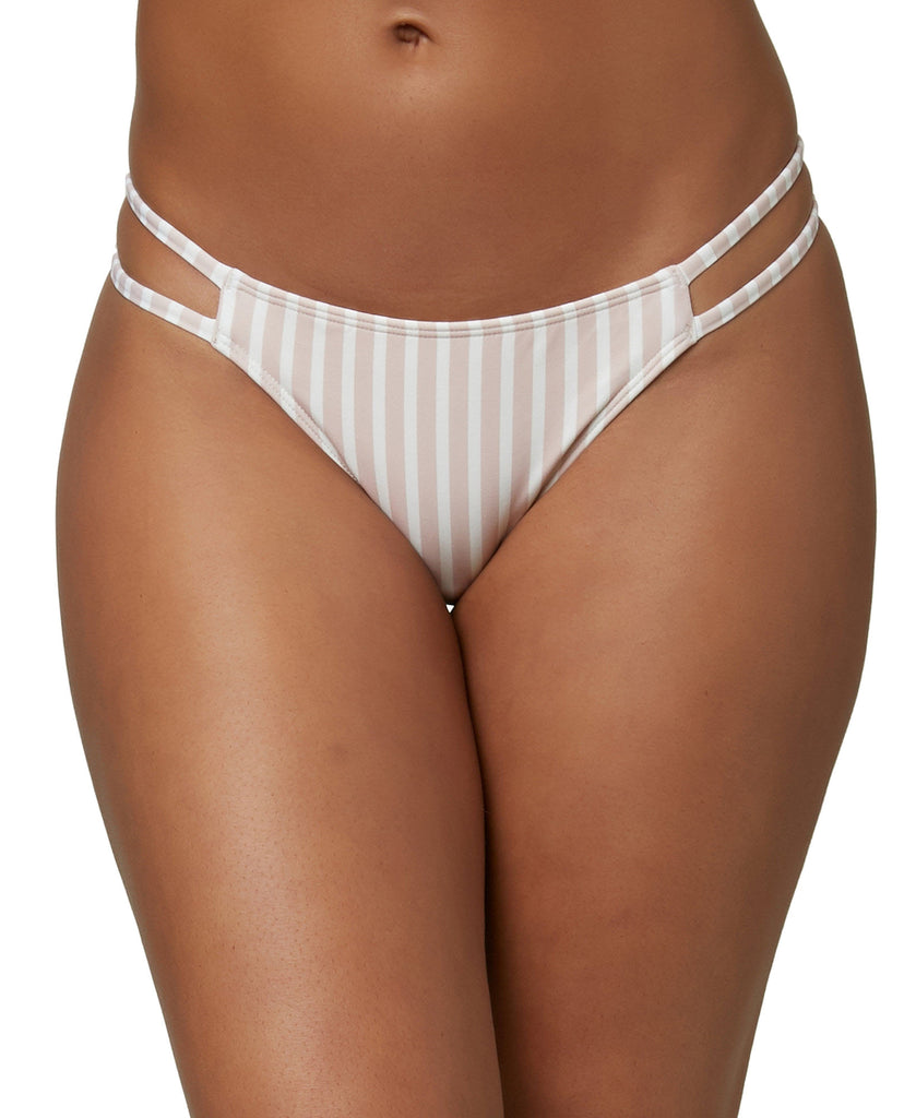 ONeill Women Cardiff Lilia Striped Cheeky Bikini Bottoms Natural Lillia Stripe