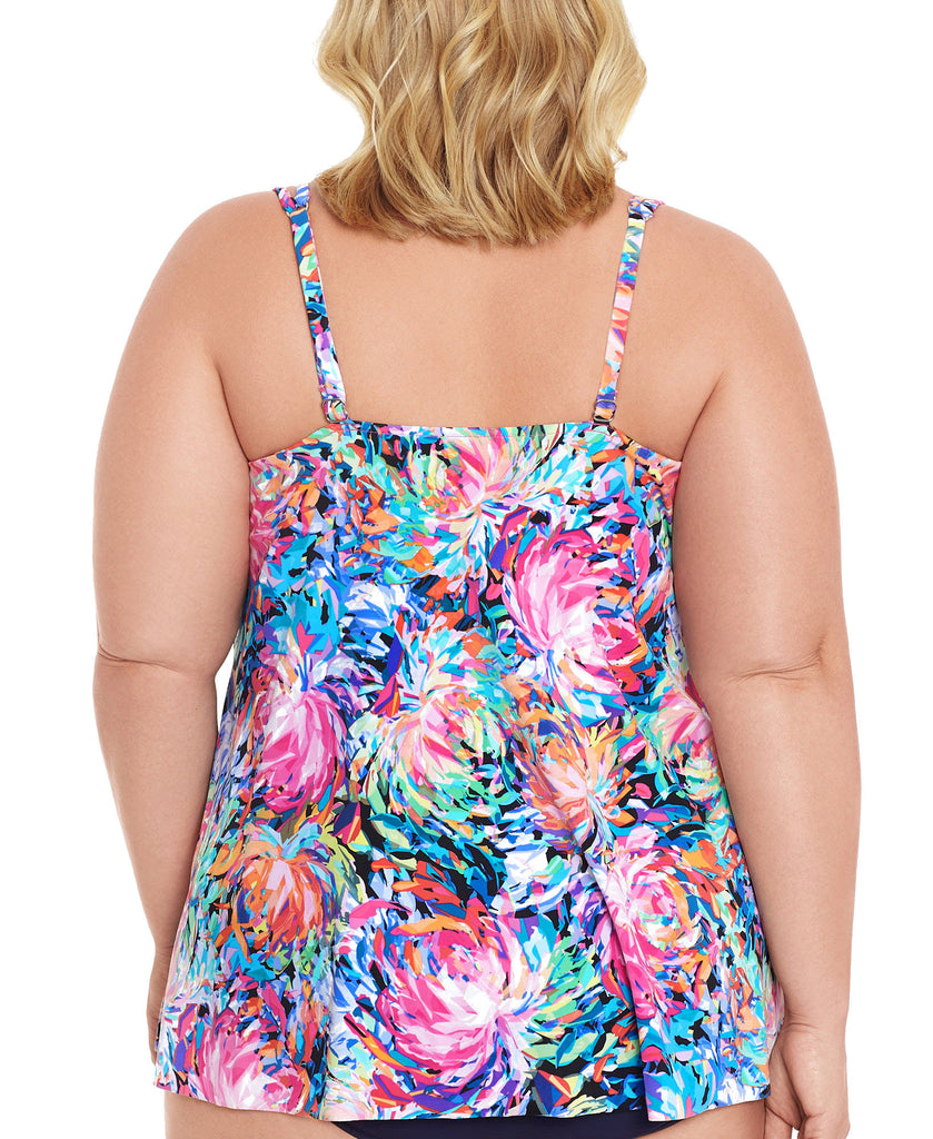 Swim Solutions Women Plus Magnolia Tankini Top