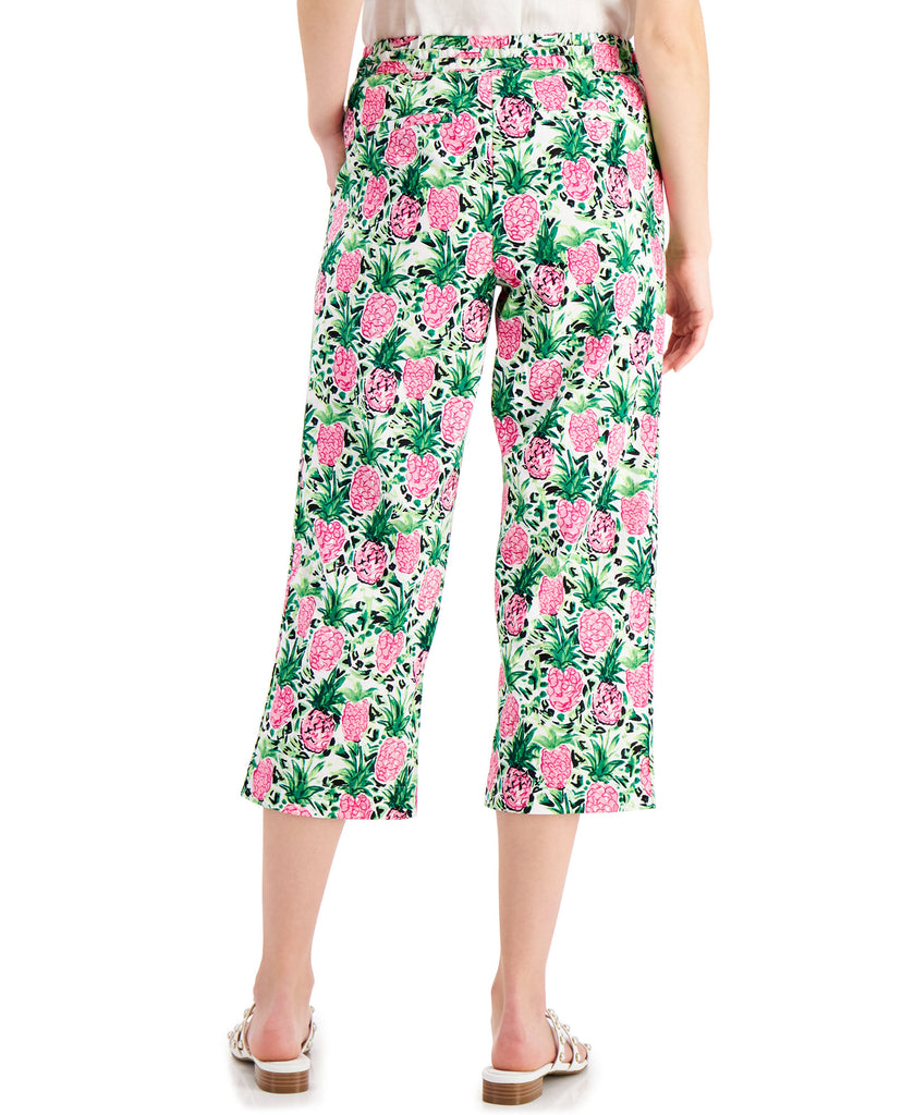 Charter Club Women Cropped Floral Print Pants