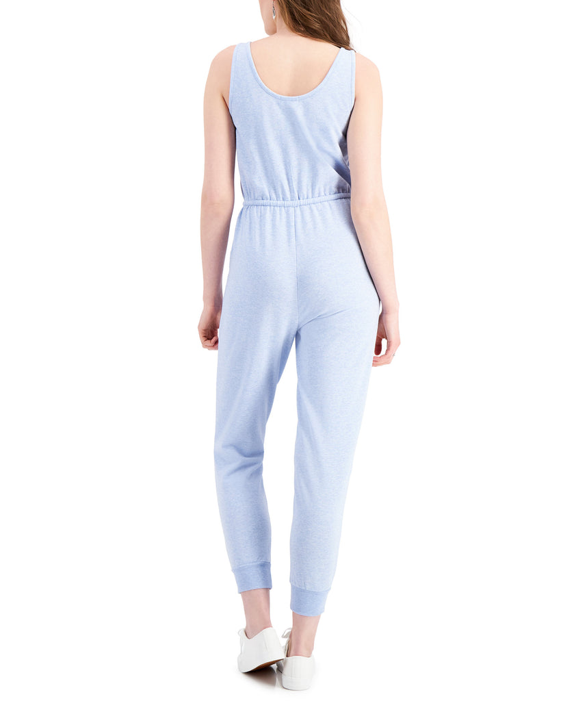 Style & Co Womens Petite Drawstring Waist Jumpsuit