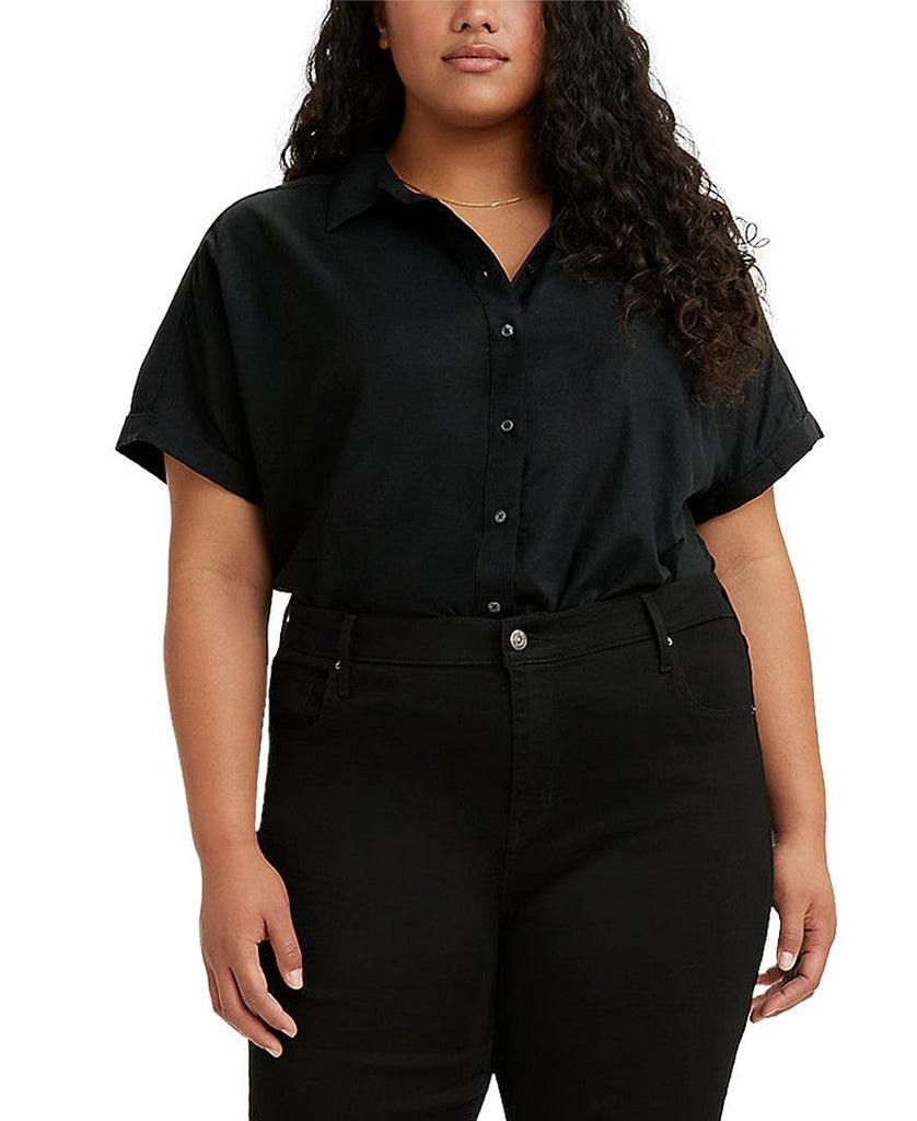 Levis Women Plus Trendy Ariana Shirt Caviar