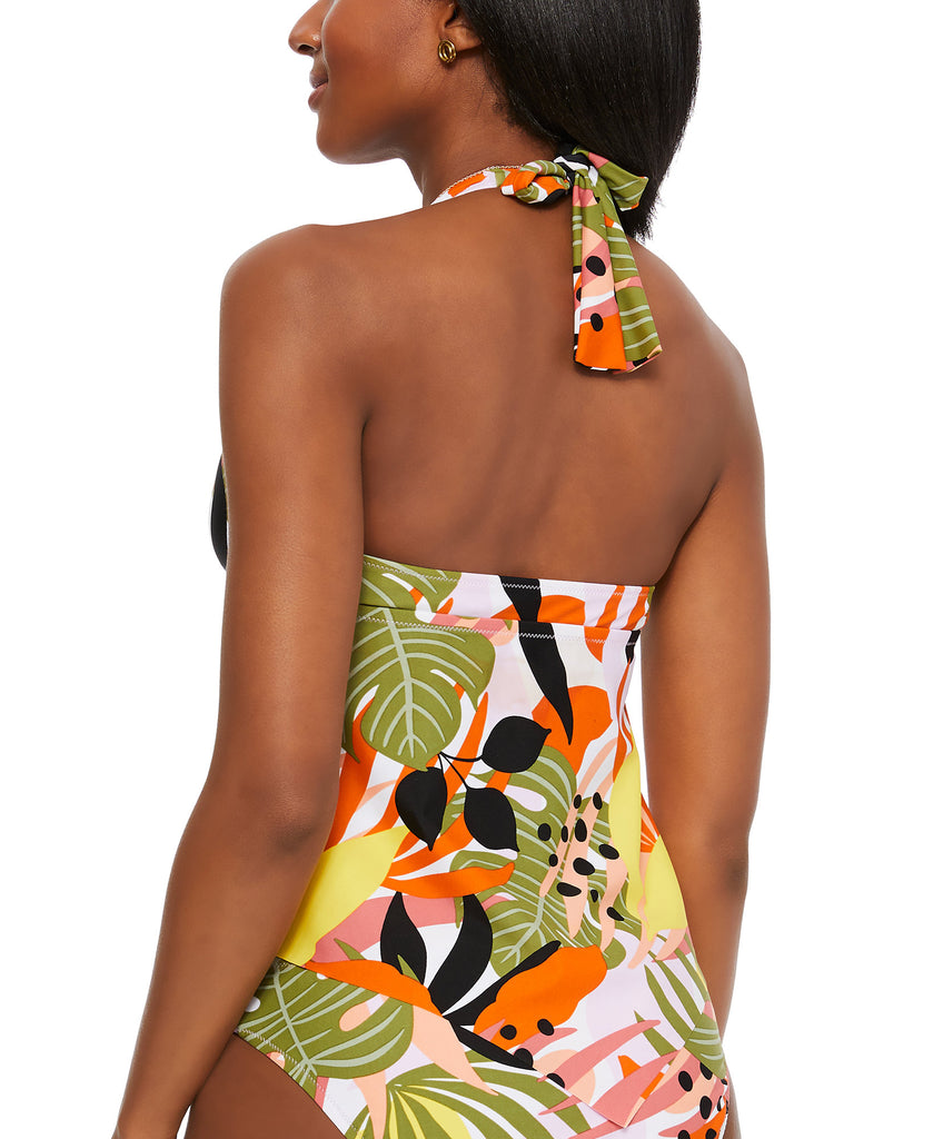 Bar III Women Tropical Print Tankini Top