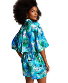 INC International Concepts Women Misa Hylton for Printed Boxy Cropped Shirt