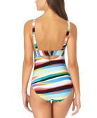 Anne Cole Women Striped One Piece Swimsuit