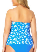Anne Cole Women Plus Twist Front Shirred Tankini Top
