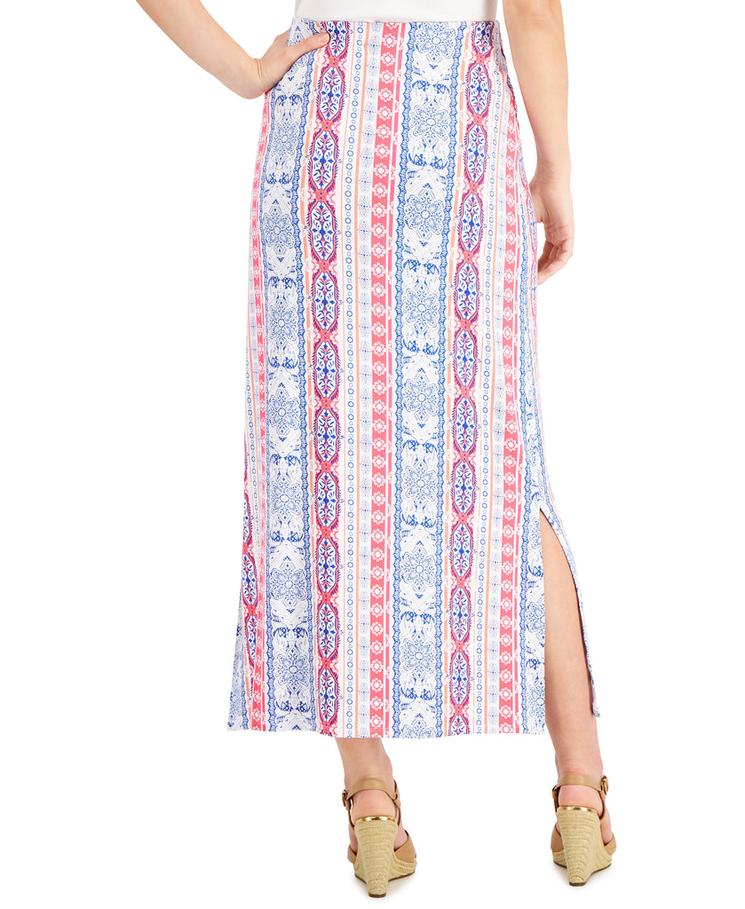 JM Collection Women Printed Knit Maxi Skirt