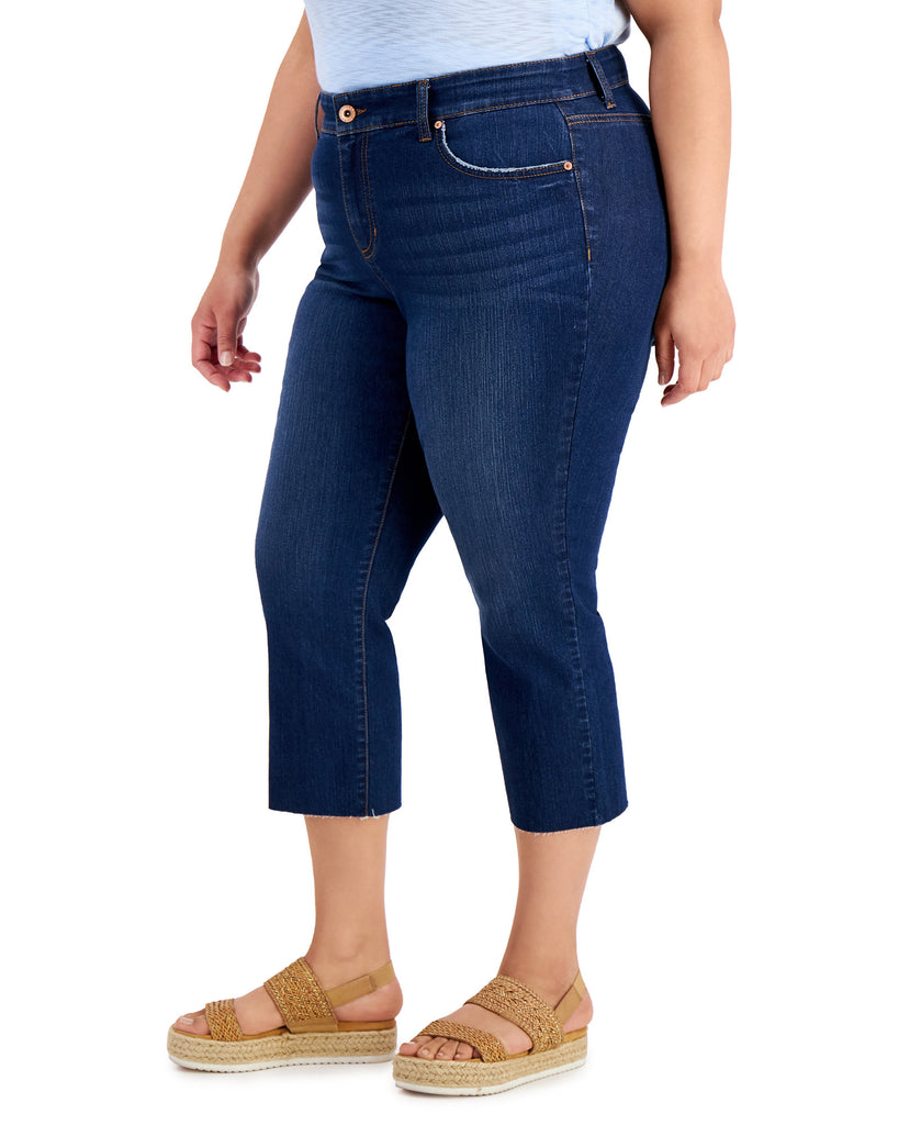 Style & Co Women Plus Curvy Fit Capri Jeans