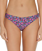 Raisins Women Sunshine Gypsy Reversible Lowrider Bikini Bottoms Pink Multi