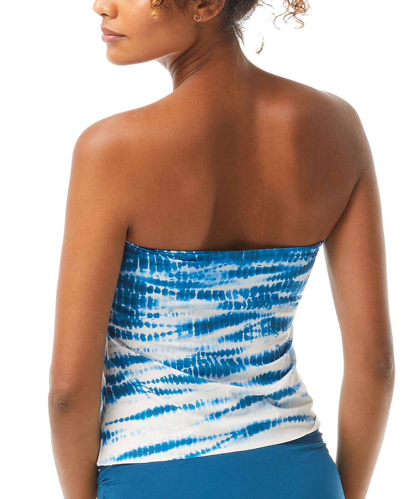 Vince Camuto Women Tie Dye Draped Tankini Top