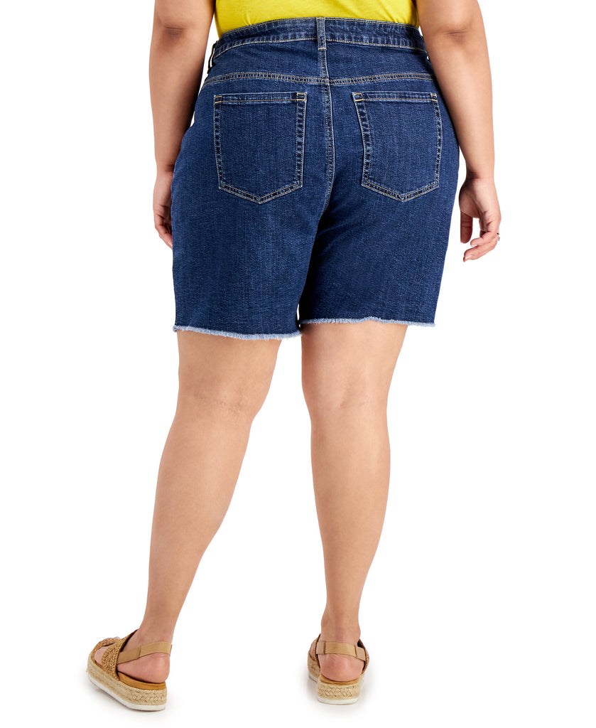 Style & Co Women Plus Denim Bermuda Shorts