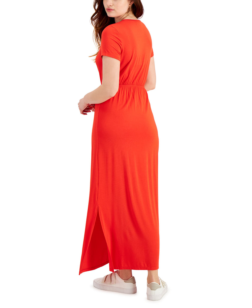 Style & Co Women Tie Waist Maxi Dress