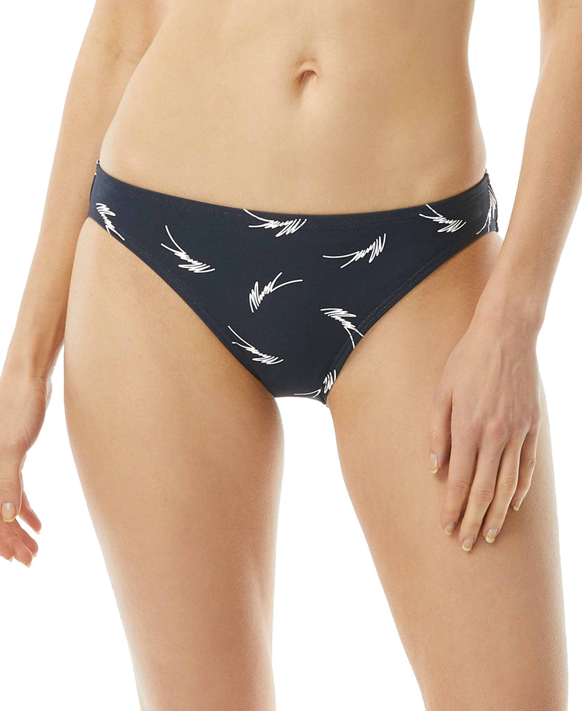 MICHAEL Michael Kors Women Printed Classic Bikini Bottoms New Navy