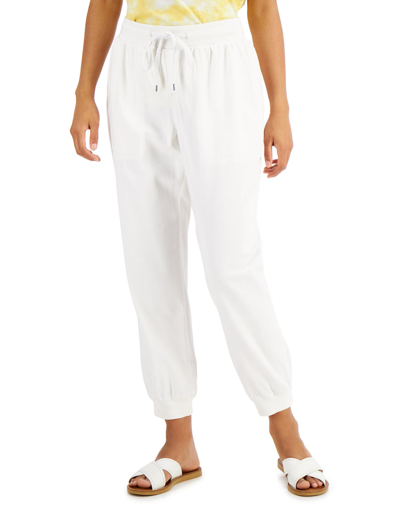 Style & Co Women Jogger Pants Winter White