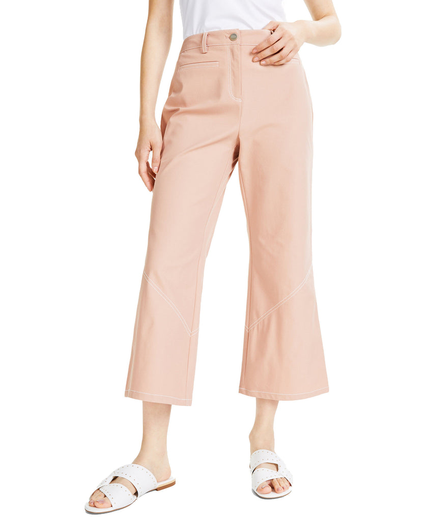 Alfani Women Straight Leg Cropped Ankle Pants Naked Clay