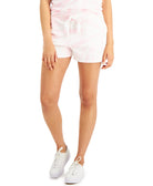 Style & Co Women Printed Track Shorts Sunset Pink