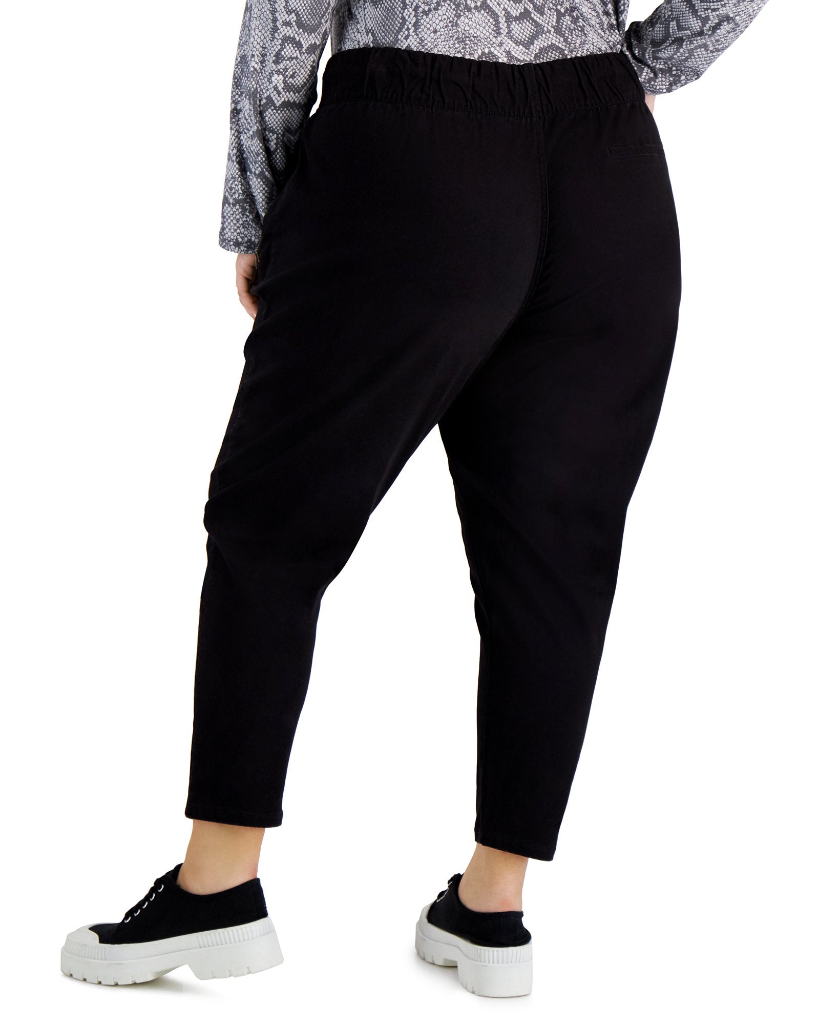 Celebrity Pink Women Plus Trendy Zip Pocket Pull On Pants