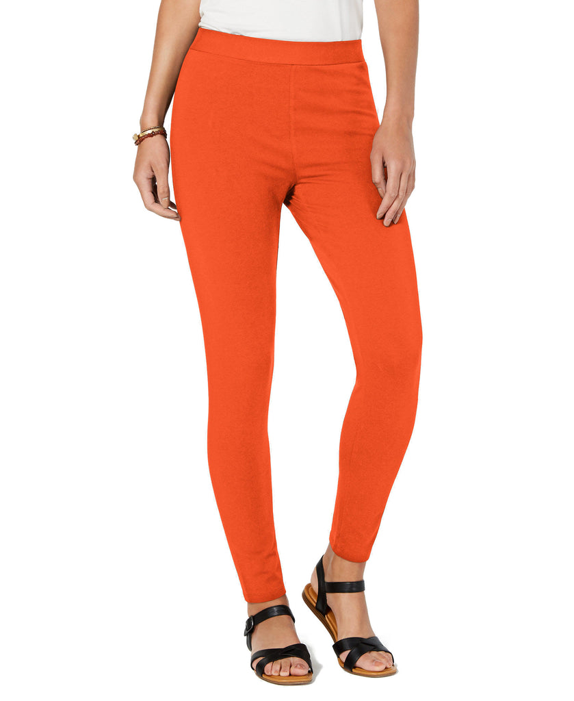 Style & Co Women Leggings Wild Orange