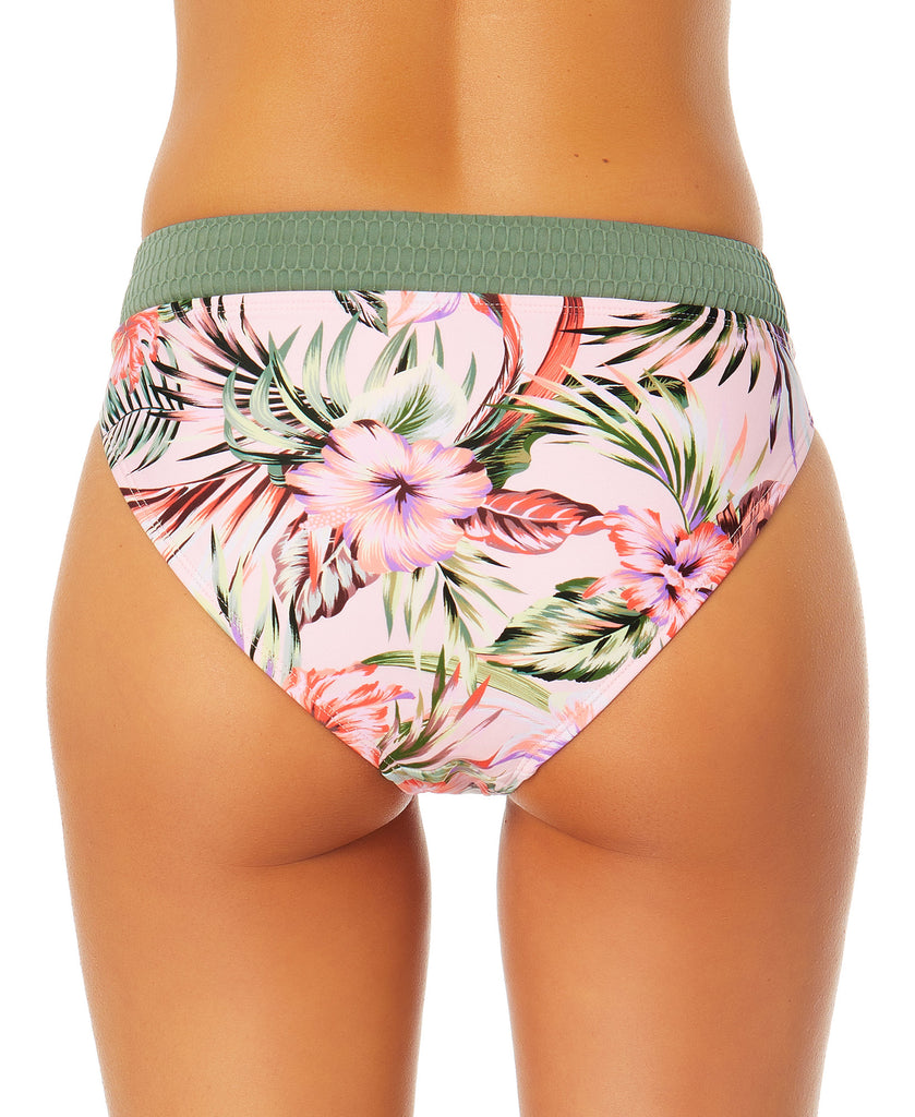 California Waves Women Contrast Waistband Bikini Bottoms