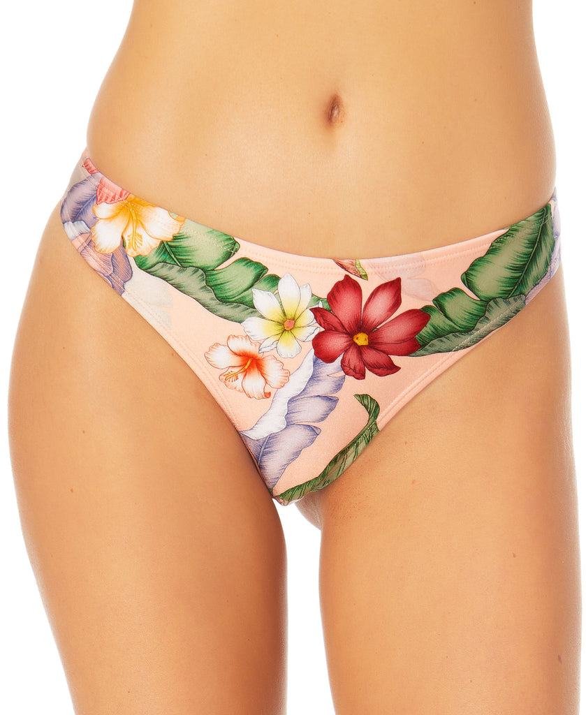 California Waves Women Floral Print Hipster Bikini Bottoms Multi Color