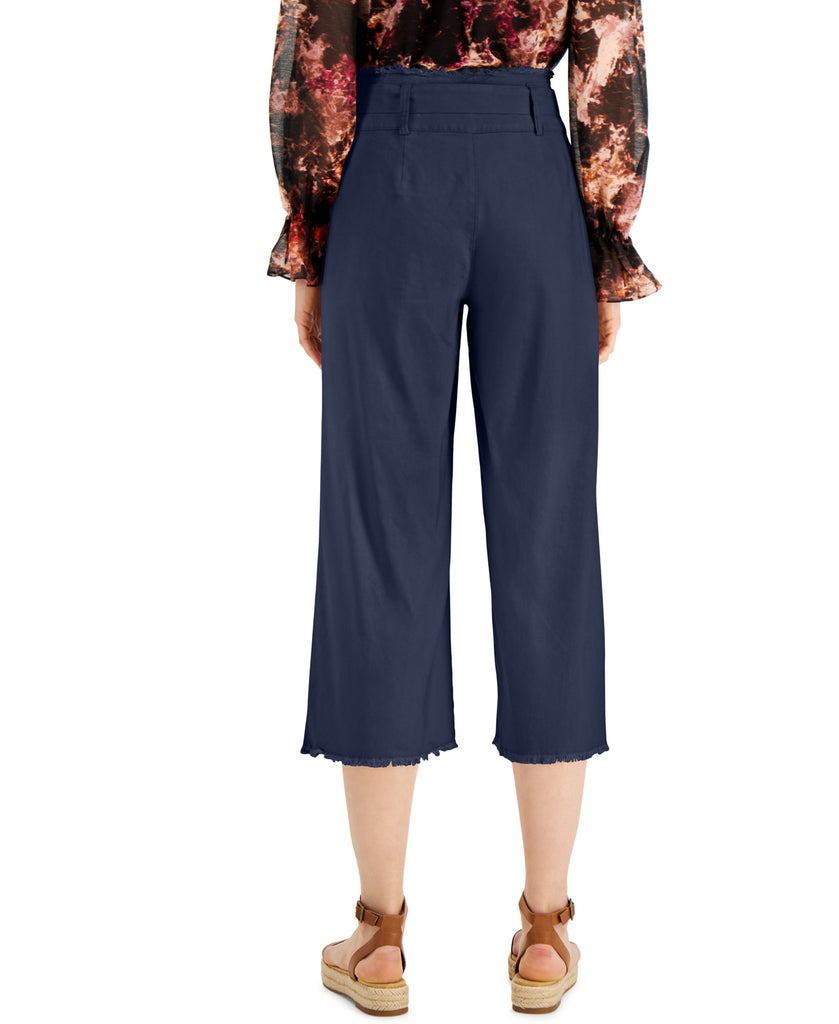 INC International Concepts Women Frayed Zip Front Culottes