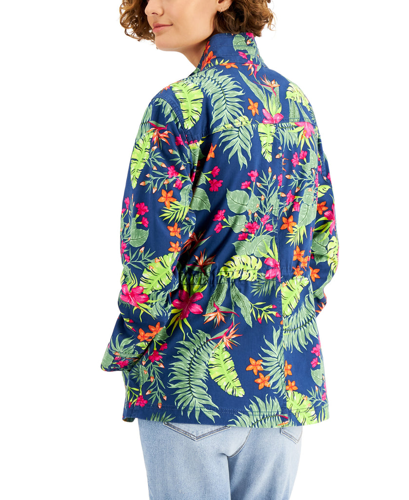 Style & Co Women Printed Utility Jacket