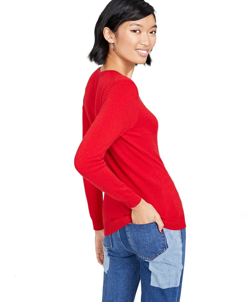 Charter Club Women Petite Crew Neck Cashmere Sweater