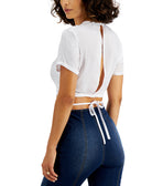 Bar III Women Crisscross Strap Cropped Top
