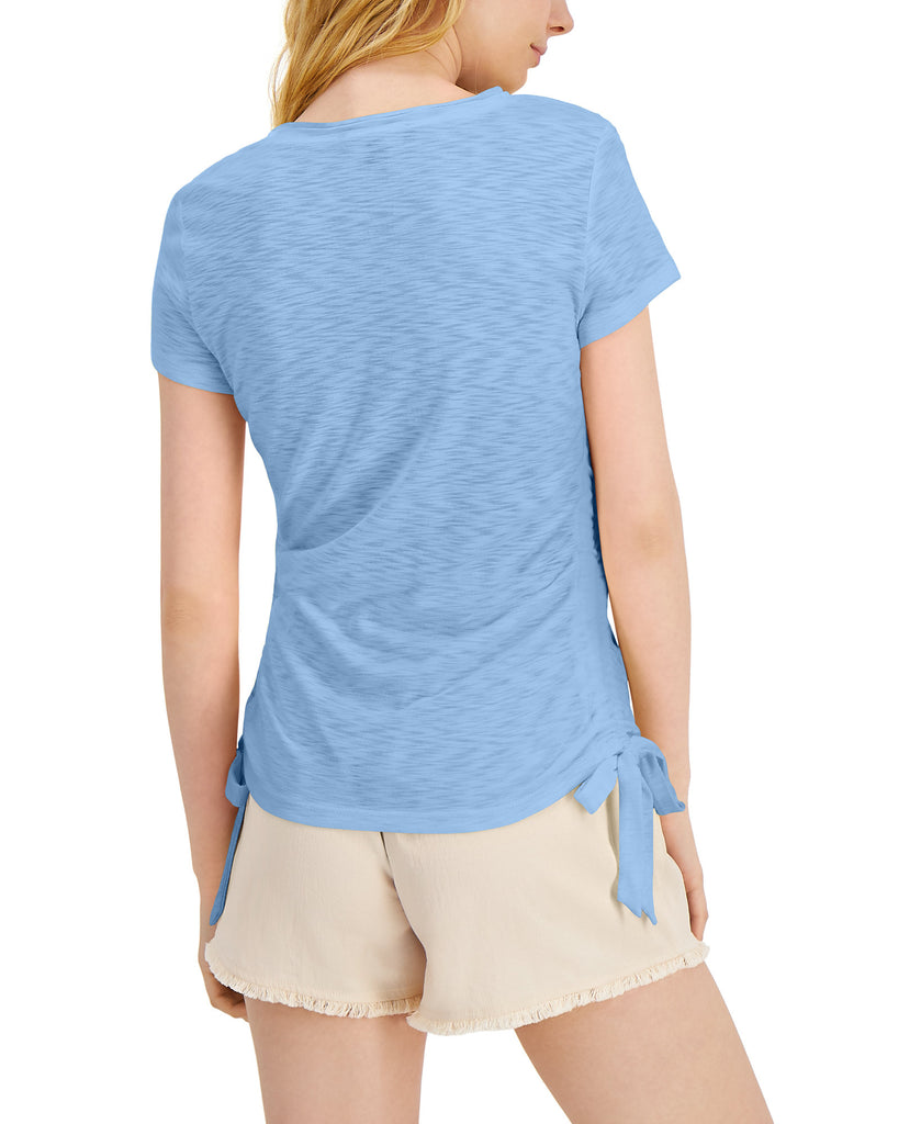 INC International Concepts Women Petite Side Ruched T Shirt