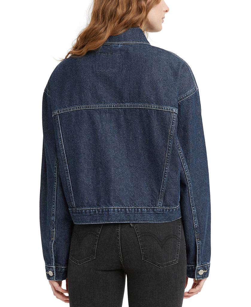 Levis Women Cropped Denim Trucker Jacket