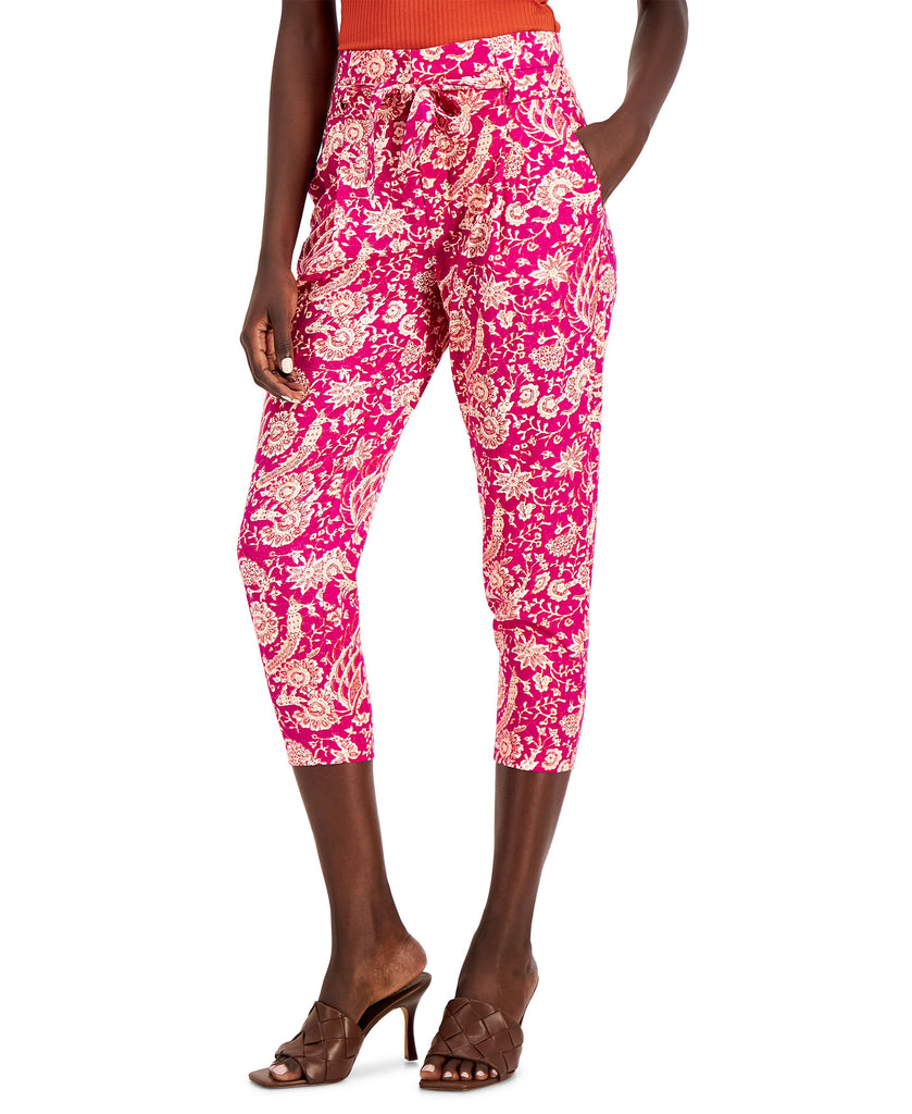 INC International Concepts Women Printed Cropped Pants Batik Scene