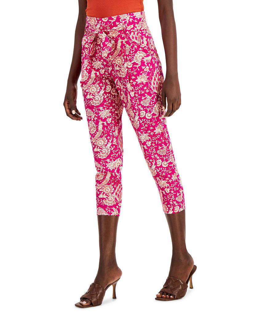 INC International Concepts Women Printed Cropped Pants