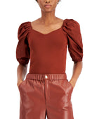 INC International Concepts Women Faux Leather Cropped Pants
