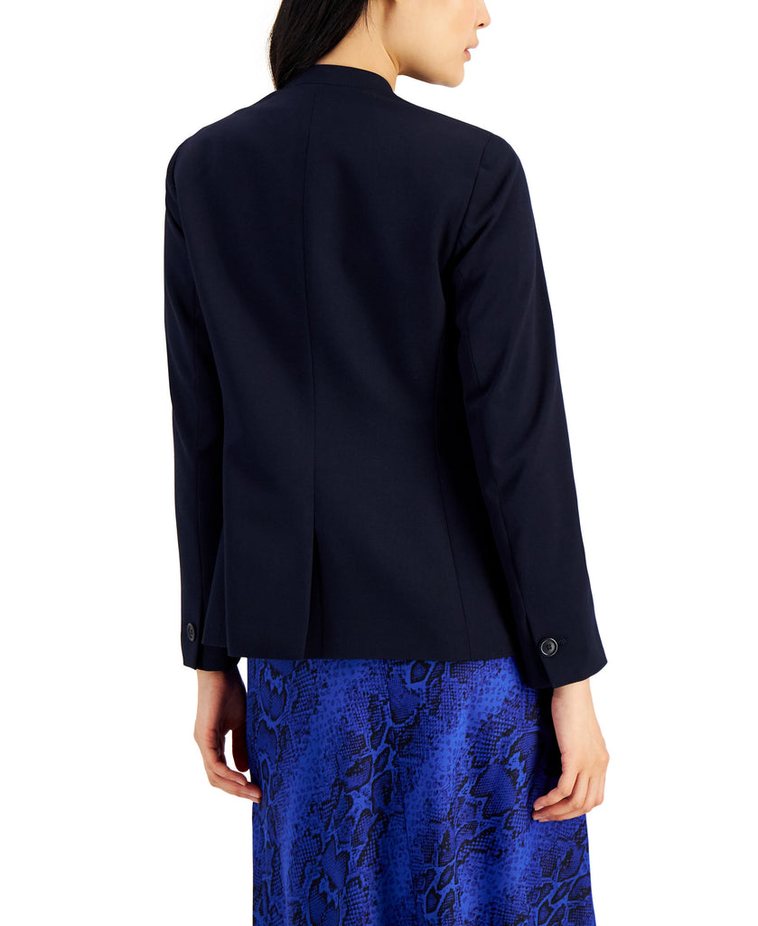 Bar III Women Collarless Open Front Blazer