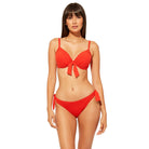 Bleu by Rod Beattie Women Goddess Tie Front Underwire Bikini Top Desert Sun
