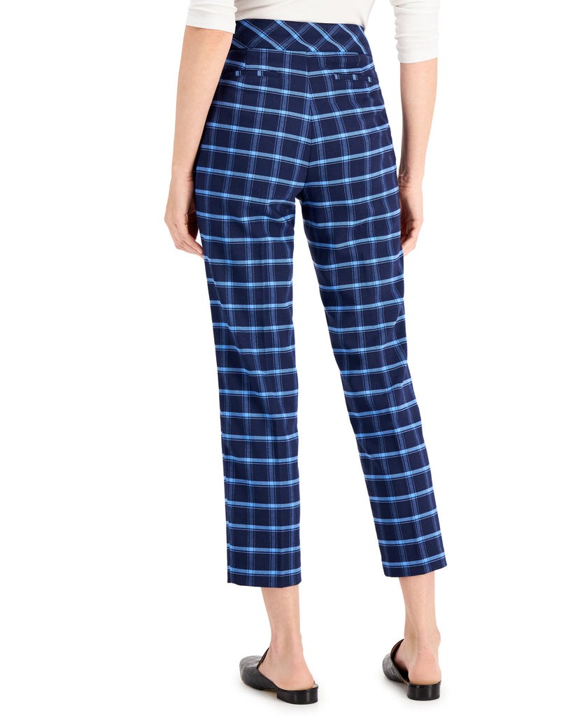 Charter Club Women Side Zip Windowpane Pants