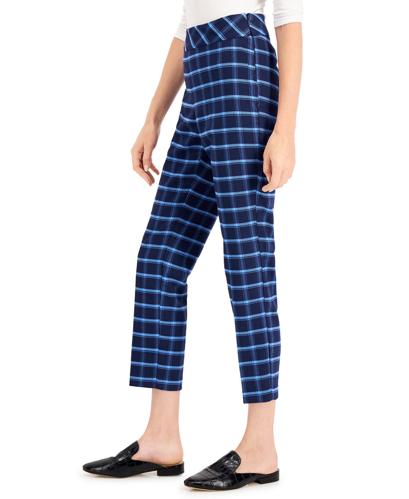 Charter Club Women Side Zip Windowpane Pants