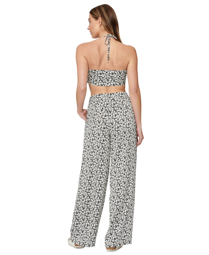 Bar III Women Sofia Richie Printed Wide Leg Satin Pants