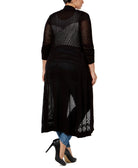 Style & Co Women Plus Belldini Pointelle Stitch Duster Cardigan