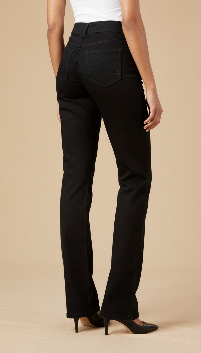 Style & Co Women Tummy Control Bootcut Jeans Noir