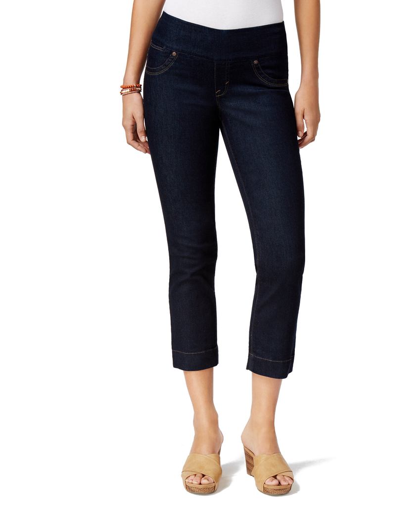 Style & Co Women Pull On Capri Jeans Rinse